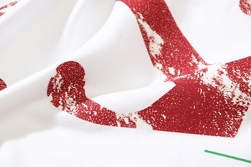 EM Sneakers OFF-WHITE Letter Print T-Shirt #184 Black /White