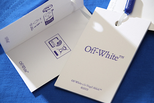 EM Sneakers OFF-WHITE Paisley Arrows Print T-Shirt #189 Black /Blue