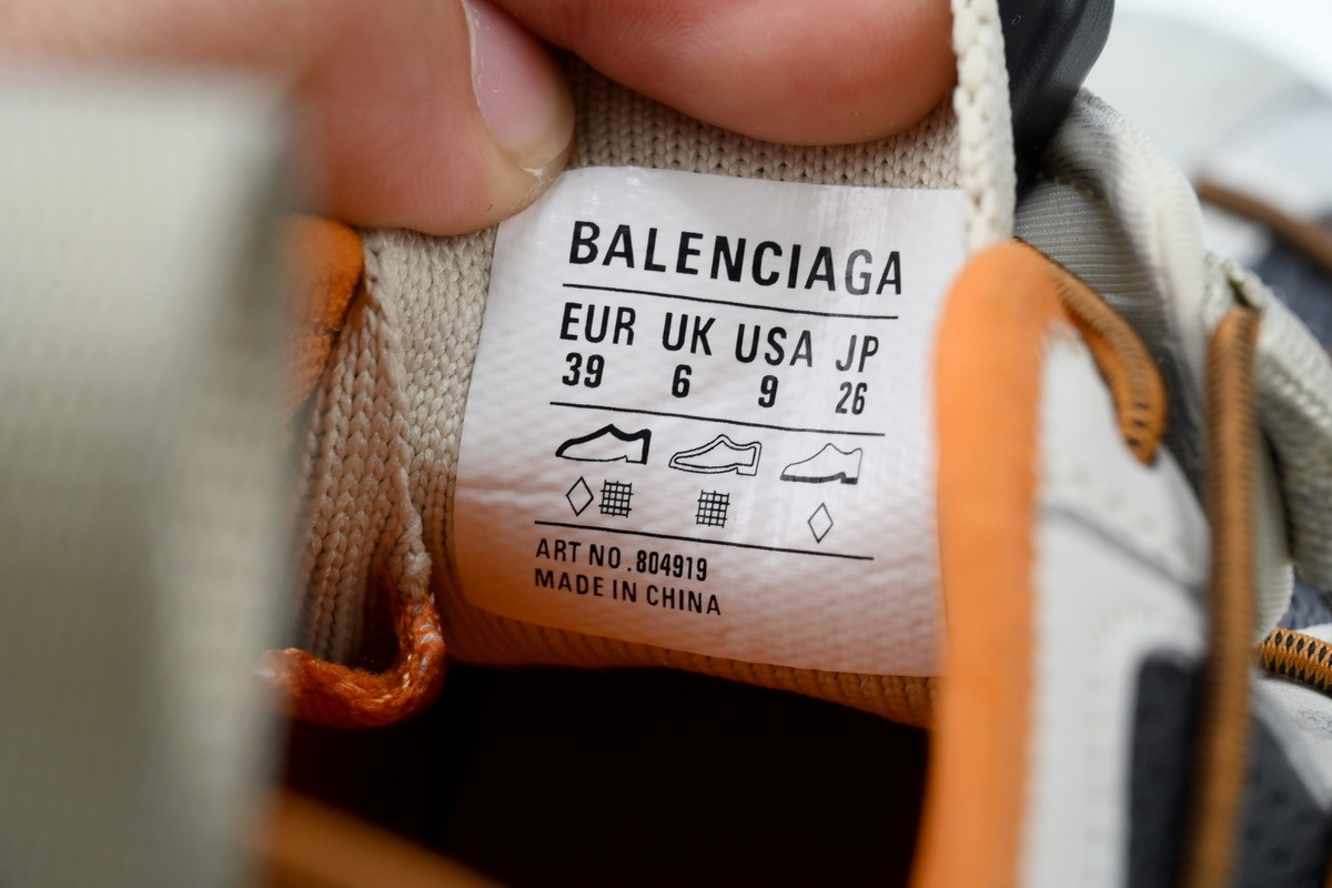 EM Sneakers Balenciaga Hike Sneaker Beige Orange