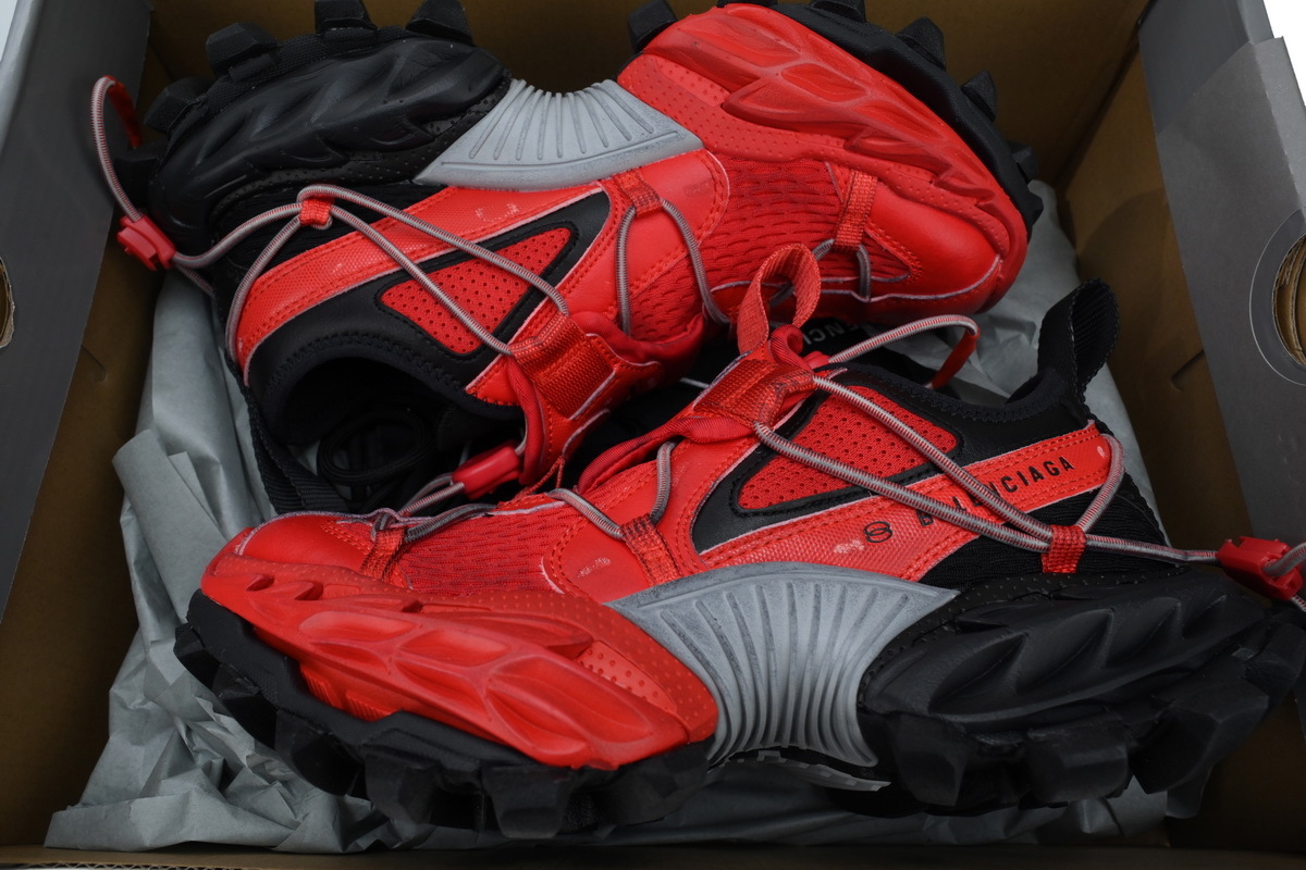 EM Sneakers Balenciaga Hike Sneaker Black and Red