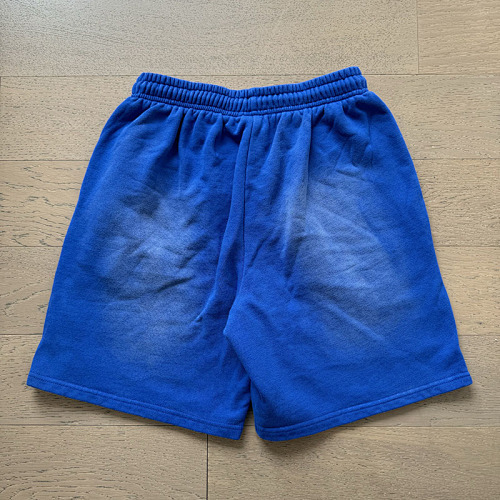 EM Sneakers Hellstar Distressed Casual Shorts #777 Washed Blue