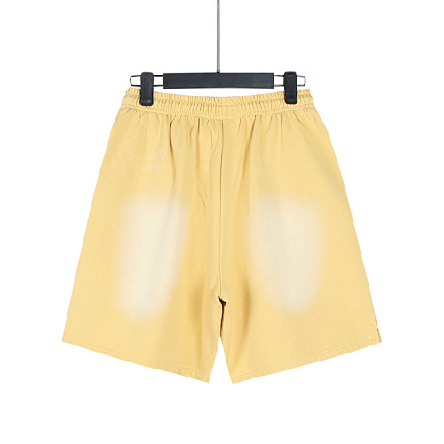 EM Sneakers Hellstar Distressed Casual Shorts #777 Washed Yellow