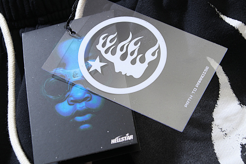 EM Sneakers Hellstar Distressed Casual Shorts with Washed and Splattered Ink #779 Washed Black