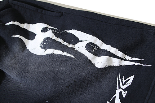 EM Sneakers Hellstar Distressed Casual Shorts with Washed and Splattered Ink #779 Washed Black