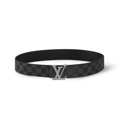 EM Sneakers Louis Vuitton LV Initiales 40mm Reversible Belt Graphite 01