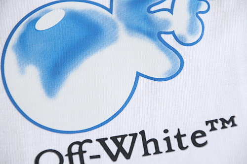 EM Sneakers OFF-WHITE "OFF" Bubble Print T-shirt #1091 White