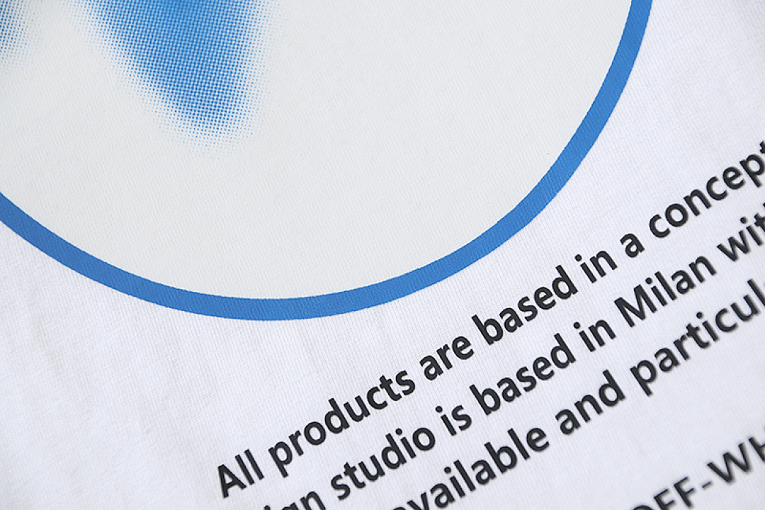 EM Sneakers OFF-WHITE "OFF" Bubble Print T-shirt #1091 White