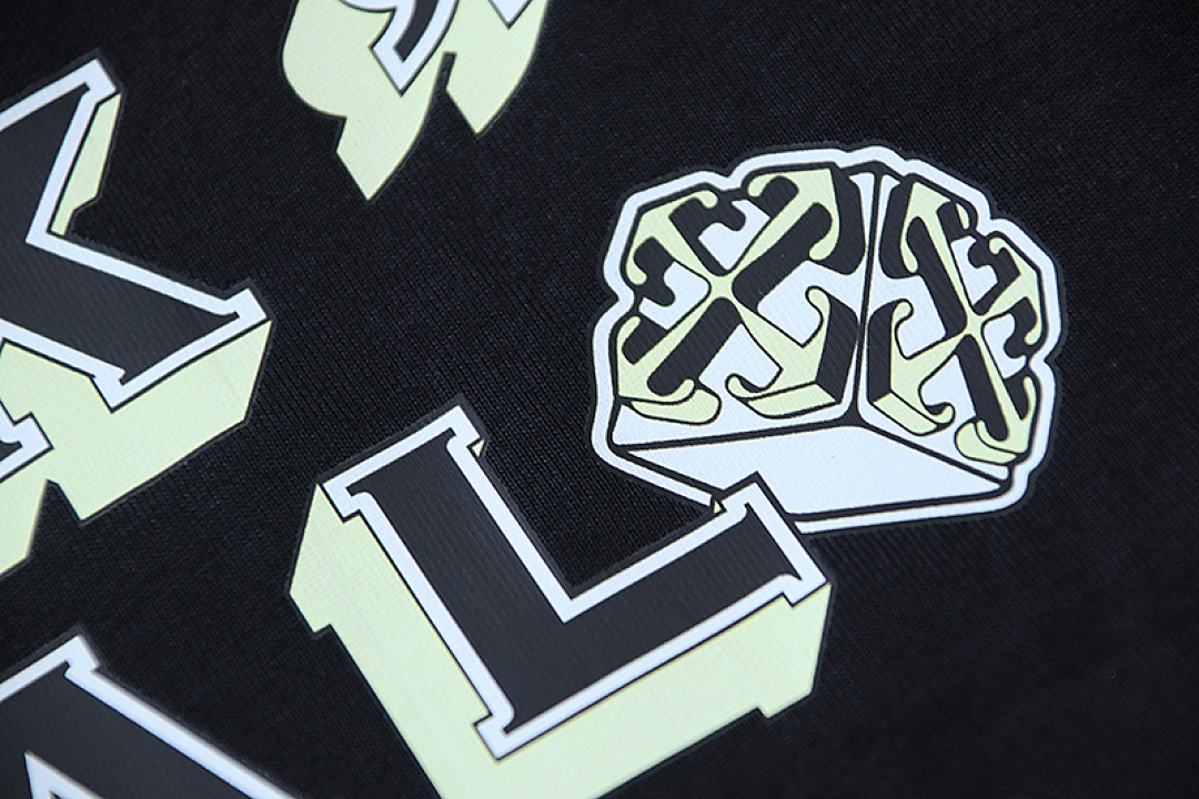 EM Sneakers OFF-WHITE Ask Legal Skate Polka Dot and Arrow Print T-shirt #1103 Black /White