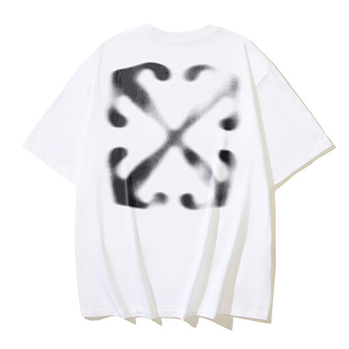 EM Sneakers OFF-WHITE Atomized Arrow Print T-shirt #1097 Black /White /Gray /Blue