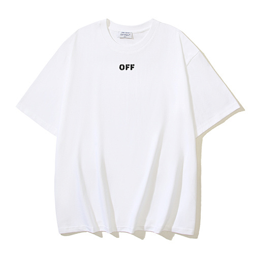 EM Sneakers OFF-WHITE Dragon-Patterned Arrowhead Print T-shirt #1089 Black /White