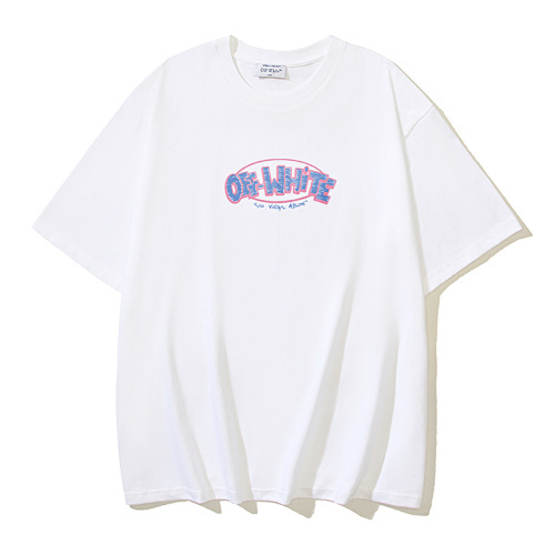 EM Sneakers OFF-WHITE Drawing Arrow OFF Print T-shirt #1125 Black /White