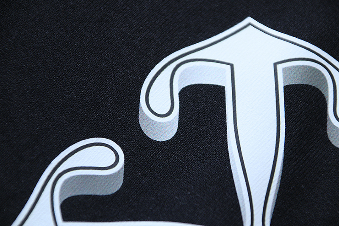 EM Sneakers OFF-WHITE Fire Dragon Arrow Print T-shirt #1104  Black /White /Gray