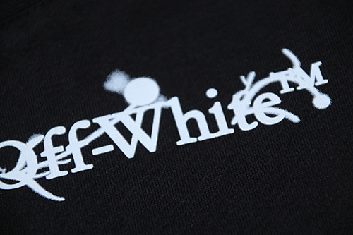 EM Sneakers OFF-WHITE Glowing floral Arrow OFF print T-shirt #1117 Black /White /Gray