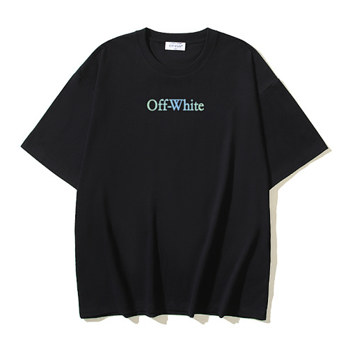 EM Sneakers OFF-WHITE Gradient Arrow Print T-Shirt #1021 Black /White