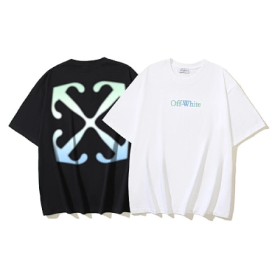 EM Sneakers OFF-WHITE Gradient Arrow Print T-Shirt #1021 Black /White 01
