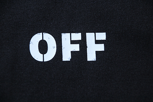 EM Sneakers OFF-WHITE Hand-printed Dice T-shirt #1102 Black /White