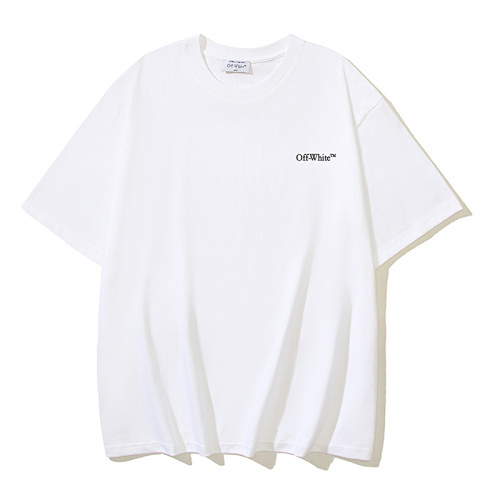 EM Sneakers OFF-WHITE Hollow Arrow Print T-Shirt #1023 Black /White