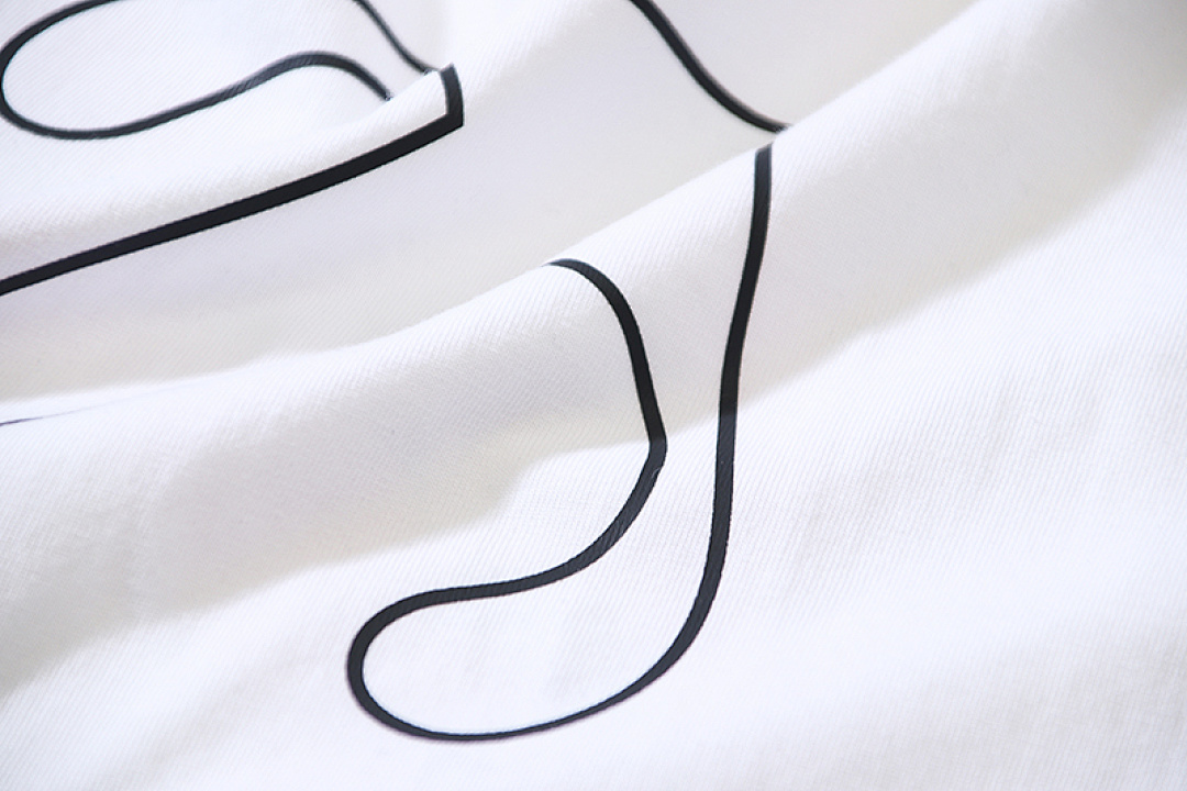 EM Sneakers OFF-WHITE Hollow Arrow Print T-Shirt #1025 Black /White /Gray