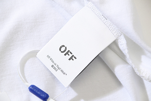 EM Sneakers OFF-WHITE Letter Arrow Print T-Shirt #199 Black /White