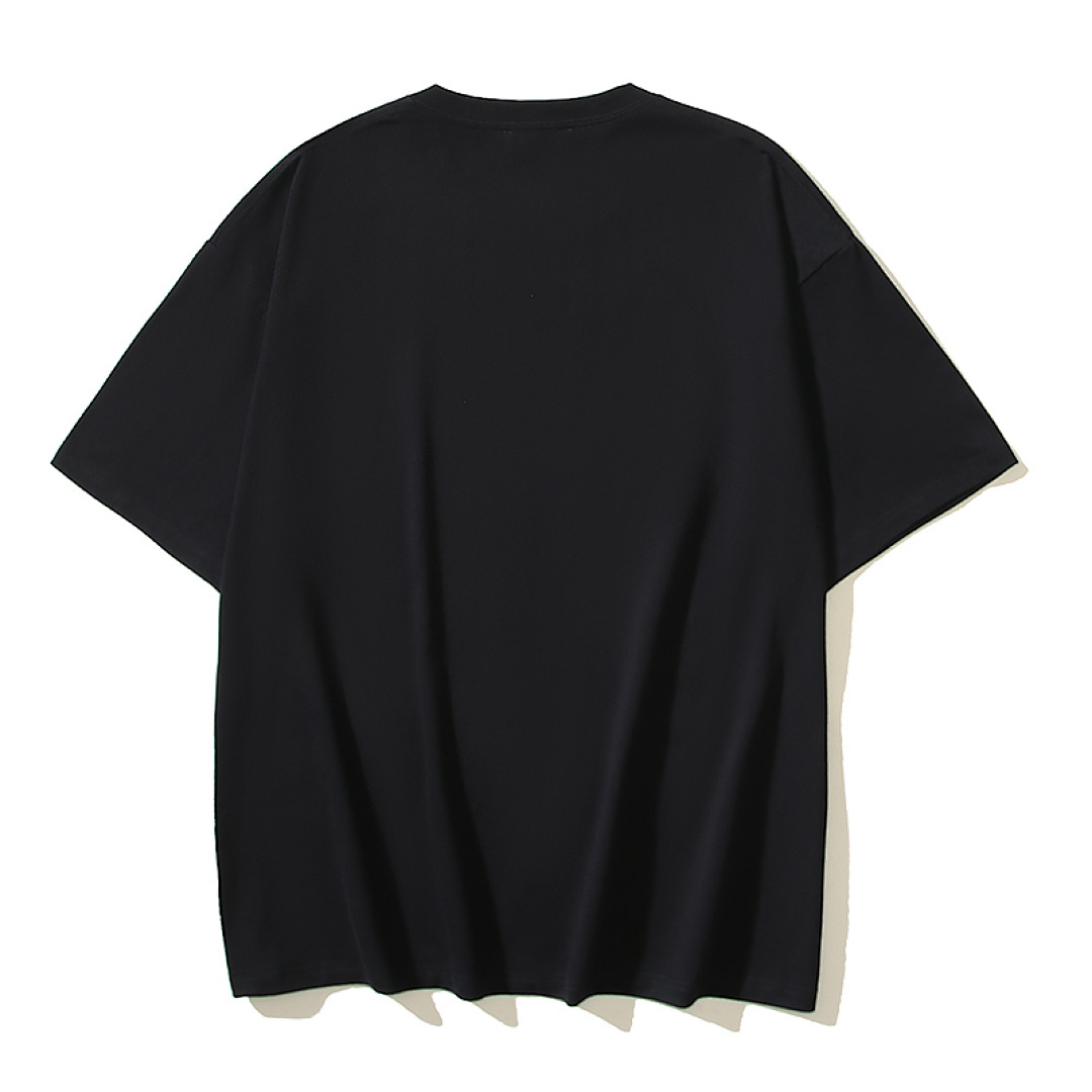 EM Sneakers OFF-WHITE Letter-Print T-Shirt #194 Black /White