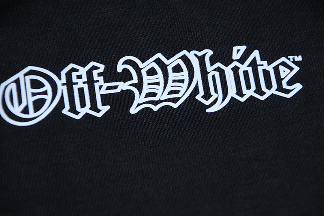 EM Sneakers OFF-WHITE Logo Printing T-shirt #1106 Black /White