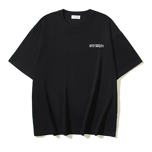 EM Sneakers OFF-WHITE Logo Printing T-shirt #1106 Black /White