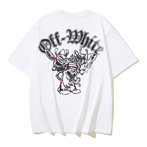 EM Sneakers OFF-WHITE Logo Printing T-shirt #1106 Black /White