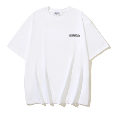 EM Sneakers OFF-WHITE Logo Printing T-shirt #1106 Black /White 02