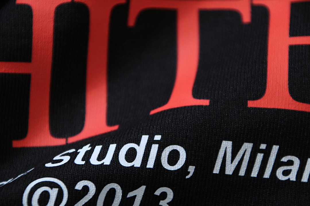 EM Sneakers OFF-WHITE Motorcycle Girl Print T-shirt #1122 Black /White /Blue