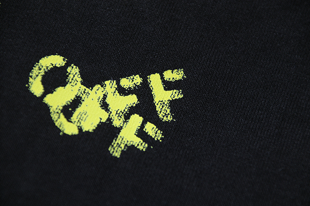 EM Sneakers OFF-WHITE OFF Diagonal Stripe Print T-shirt #1120 Black