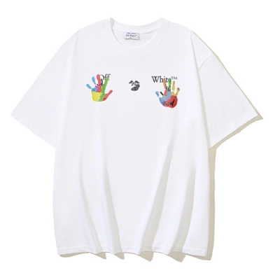 EM Sneakers OFF-WHITE Palm Print T-Shirt #1001 Black /White 02