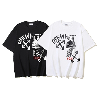 EM Sneakers OFF-WHITE Printed Arrow Design 2013-2023 T-shirt #1135 Black /White 01