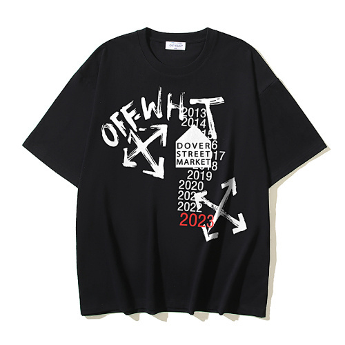EM Sneakers OFF-WHITE Printed Arrow Design 2013-2023 T-shirt #1135 Black /White