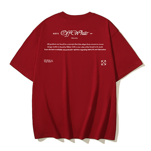 EM Sneakers OFF-WHITE Retro oil Painting Portrait Prints T-shirt #1011 Black /Gray /Red