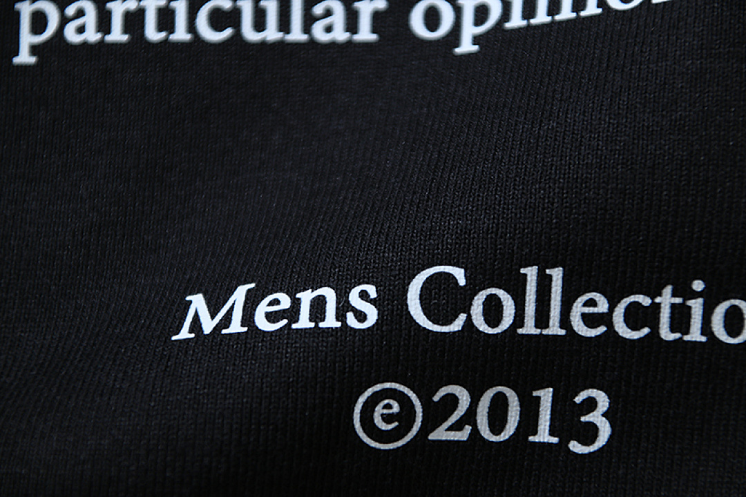 EM Sneakers OFF-WHITE Script Outline Letter Print T-shirt #1121 Black /White