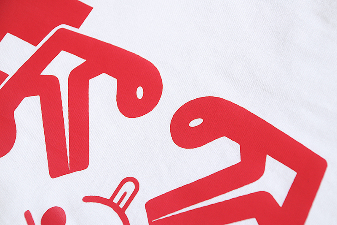 EM Sneakers OFF-WHITE Smiling Arrow Print T-shirt #1090 Black /White