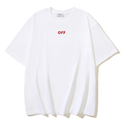 EM Sneakers OFF-WHITE Smiling Arrow Print T-shirt #1090 Black /White