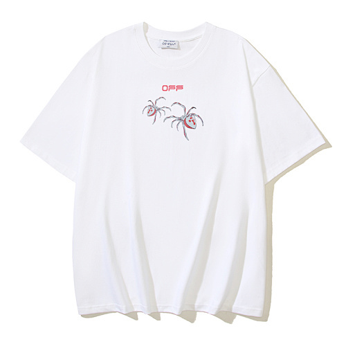 EM Sneakers OFF-WHITE Spider Arrow OFF Print T-shirt #1136 Black /White