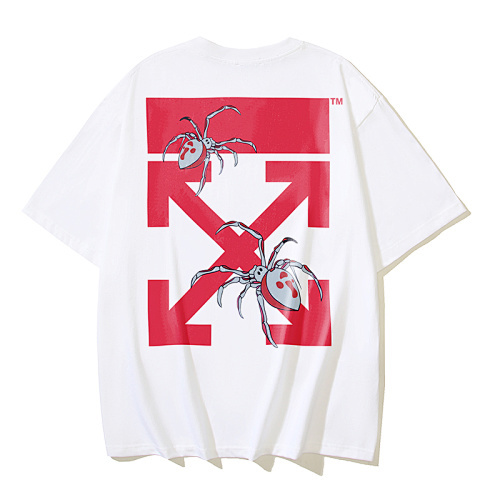 EM Sneakers OFF-WHITE Spider Arrow OFF Print T-shirt #1136 Black /White