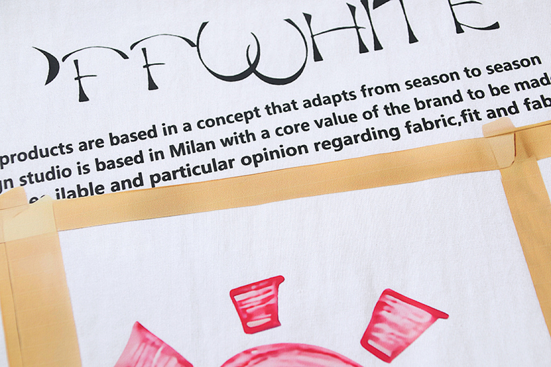 EM Sneakers OFF-WHITE Sun and Moon Print T-shirt #1092 White