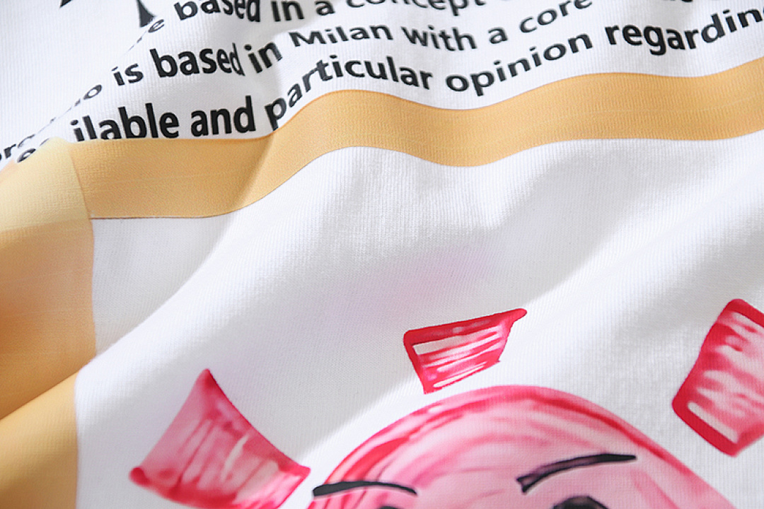 EM Sneakers OFF-WHITE Sun and Moon Print T-shirt #1092 White