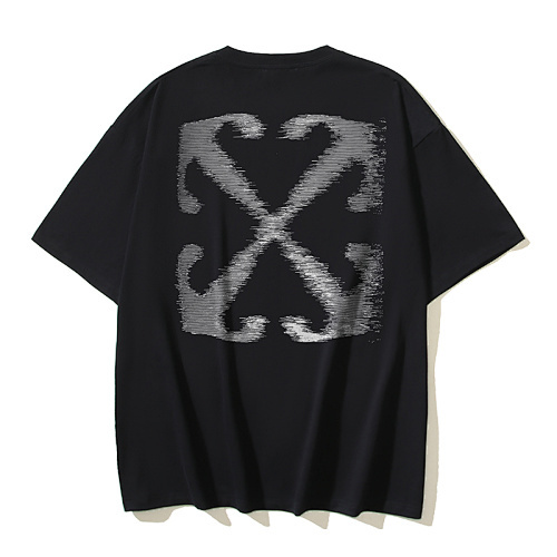 EM Sneakers OFF-WHITE Unreal Arrow Print T-shirt #1099 Black /White