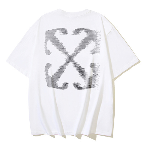 EM Sneakers OFF-WHITE Unreal Arrow Print T-shirt #1099 Black /White
