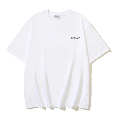 EM Sneakers OFF-WHITE Unreal Arrow Print T-shirt #1099 Black /White 02