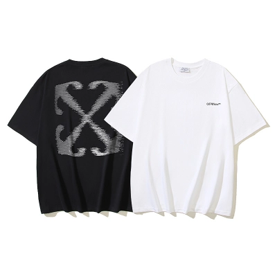 EM Sneakers OFF-WHITE Unreal Arrow Print T-shirt #1099 Black /White 01