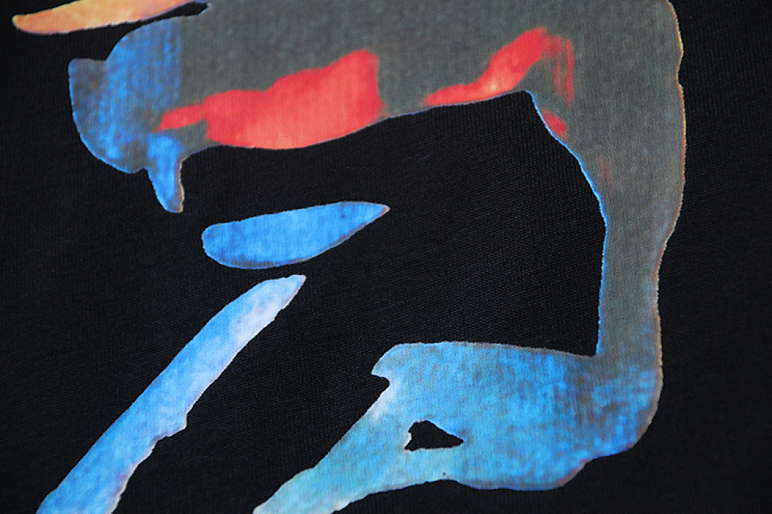 EM Sneakers OFF-WHITE Watercolor Arrow Print T-shirt #1127 Black /White /Blue