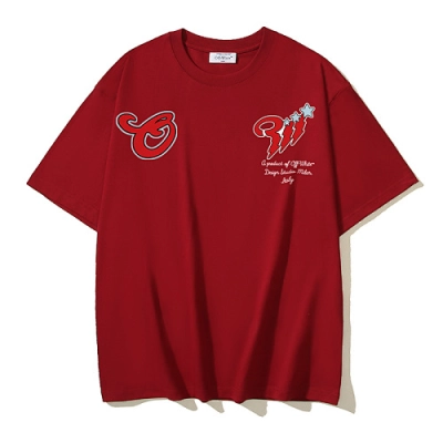 EM Sneakers OFF-WHITE Wizard Minotaur Cartoon Print T-shirt #1094 Black /White /Gray /Red 02