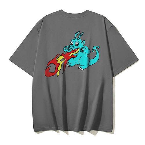 EM Sneakers OFF-WHITE Year of the Dragon Collection Printed T-Shirt #197 Black /White /Gray