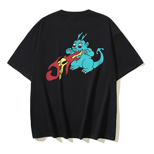 EM Sneakers OFF-WHITE Year of the Dragon Collection Printed T-Shirt #197 Black /White /Gray