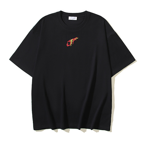 EM Sneakers OFF-WHITE Year of the Dragon Collection Printed T-Shirt #197 Black /White /Gray